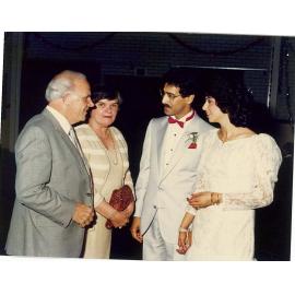 Group photograph - Bruce & Pat Braithwaite, Bashir & Sahera Sumar - 1985