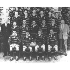 Football (Rugby Union) team - 1st XV, 1963 [Hawkesbury Agricultural College (HAC)]