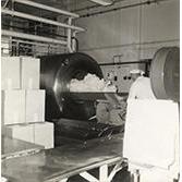 Dairy Factory (interior): showing students at work and machinery - making butter (Print 4 of 9) [Hawkesbury Agricultural College (HAC)]