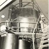 Dairy Factory (interior): showing students at work and machinery (Print 3 of 9) [Hawkesbury Agricultural College (HAC)]