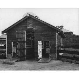 Eschelon Milking Shed (exterior): Looking South. [Hawkesbury Agricultural College (HAC)]