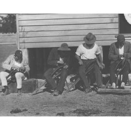 Saddlery Shop (exterior) - Harness repairs [Hawkesbury Agricultural College (HAC)]