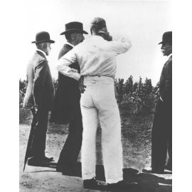 Lord Jersey (Governor of NSW) in the Orchard [Hawkesbury Agricultural College (HAC)]