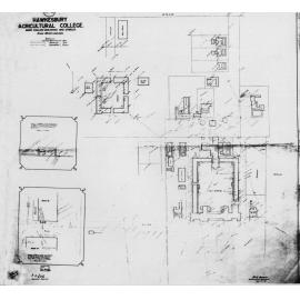 Plan of the College - main college buildings and stables by Government Architect, 30 Nov 1910 [Hawkesbury Agricultural College (HAC)]