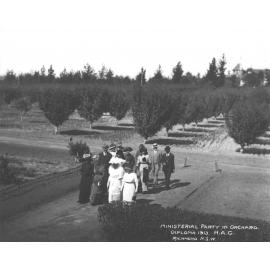 Diploma Day, 1913 - Ministerial Party in the Orchard [Hawkesbury Agricultural College (HAC)]