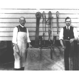 Winter School for Farmers, 1919 - Harness making [Hawkesbury Agricultural College (HAC)]
