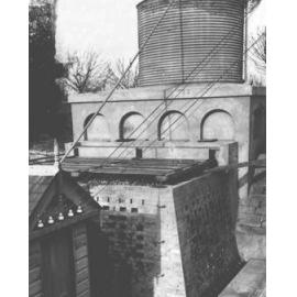 Close up of septic system which was situated on the edge of the vegetable garden [Hawkesbury Agricultural College (HAC)]