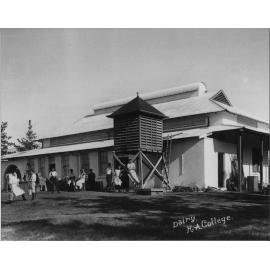 Dairy Factory - With students outside [Hawkesbury Agricultural College (HAC)]