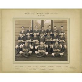 Football (Rugby Union) team - 1st XV, 1920 [Hawkesbury Agricultural College (HAC)]