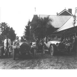 Visit by General Pau of the French Mission (outside Main Administration Building [Hawkesbury Agricultural College (HAC)]