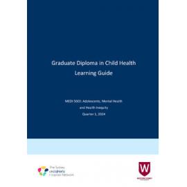 Learning Guide - Adolescent, Mental Health and Health Inequity (MEDI 5003) Quarter 1 2024