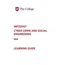 Learning Guide -  Cyber Crime and Social Engineering (INFO2007) - Block C 2024