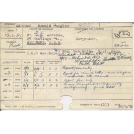 ANDREWS, Ronald Douglas (Hawkesbury Diploma in Dairying (HDD))