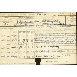 BLOOMER, Edward Francis (Hawkesbury Diploma of Agriculture (HDA))