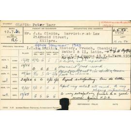 CLAPIN, Peter Barr (Hawkesbury Diploma of Agriculture (HDA))