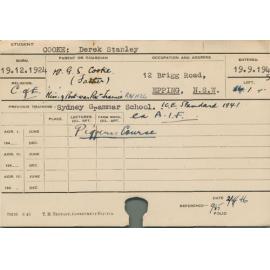 COOKE, Derek Stanley (Piggery)