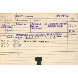 DARLEY, James (Hawkesbury Diploma of Agriculture (HDA))