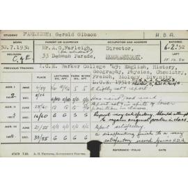 FARLEIGH, Gerald Gibson (Hawkesbury Diploma of Agriculture (HDA))