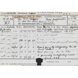 GOGGIN, Terence James (Hawkesbury Diploma of Agriculture (HDA))