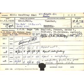 HILL, Geoffrey Noel (Hawkesbury Diploma of Agriculture (HDA))