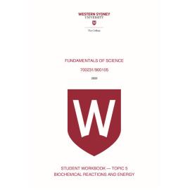 Learning Guide - Academic Skills for Science (700231 - 900105) - The College Term 1 (T1) 2020
