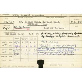 BOND, Russell Augustine (Hawkesbury Diploma of Agriculture (HDA))