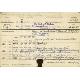 BROADBENT, Russell David (Hawkesbury Diploma of Agriculture (HDA))