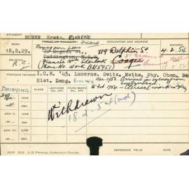 BURER, Erwin Eugene (Hawkesbury Diploma of Dairying)