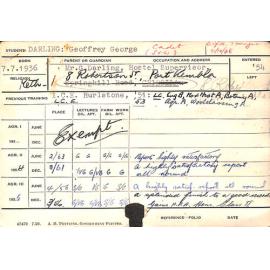 DARLING, Geoffrey George (Hawkesbury Diploma in Dairy Technology (HDDT) (Honours class 2))