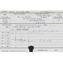 FRAIL, Malcolm John (Hawkesbury Diploma of Agriculture (HDA))