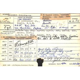 GOSBELL, John Henry (Hawkesbury Diploma of Agriculture (HDA))