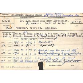 GRANTHAM, Graeme Cluny (Hawkesbury Diploma of Agriculture (HDA))