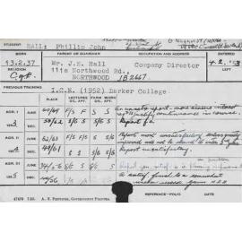 HALL, Phillip John (Hawkesbury Diploma of Agriculture (HDA))