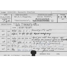 HIGGINS, Kenneth Charles (Hawkesbury Diploma of Agriculture (HDA))
