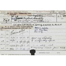 KENT, William Allan (Hawkesbury Diploma of Agriculture (HDA))