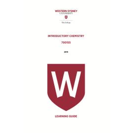 Learning Guide - 700155 Introductory Chemistry 2019 Term 3