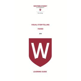Learning Guide - 700183 Visual Storytelling 2019 Term 3