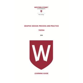 Learning Guide - 700194 Graphic Design Process and Practice 2019 Term 3