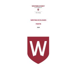 Learning Guide - 700178 Writing Ecologies Term 1 2020 LG v2.0