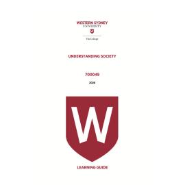 Learning Guide - 700049 Understanding Society Term 2 2020