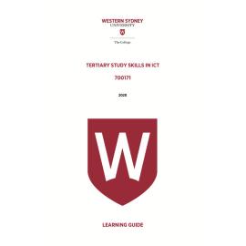 Learning Guide - 700171 Tertiary Study Skills in ICT Term 2 2020