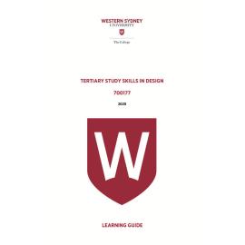 Learning Guide - 700177 TSS in Design Term 2 2020