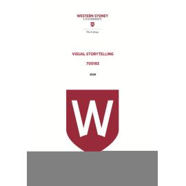 Learning Guide - 700183 Visual Storytelling Term 2 2020