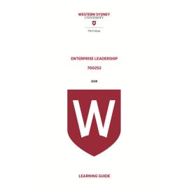 Learning Guide - 700252 Enterprise Leadership Term 2 2020
