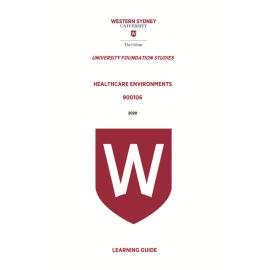 Learning Guide - 900106 Healthcare Environments Term 2 2020