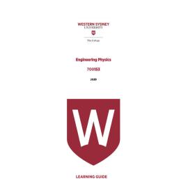 Learning Guide - 700153 Engineering Physics Quarter 2 (Q2) 2020