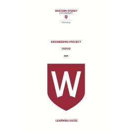 Learning Guide - 700110 Engineering Project Quarter 3 (Q3) 2020