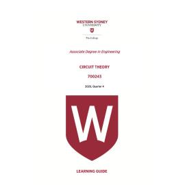 Learning Guide - 700243 Circuit Theory Quarter 4 (Q4) 2020