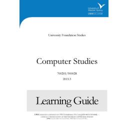 Learning Guide - 700201-900028 Computer Studies Term 3 (T3) 2015