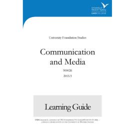 Learning Guide - 900026 Communication and Media Term 3 (T3) 2015
